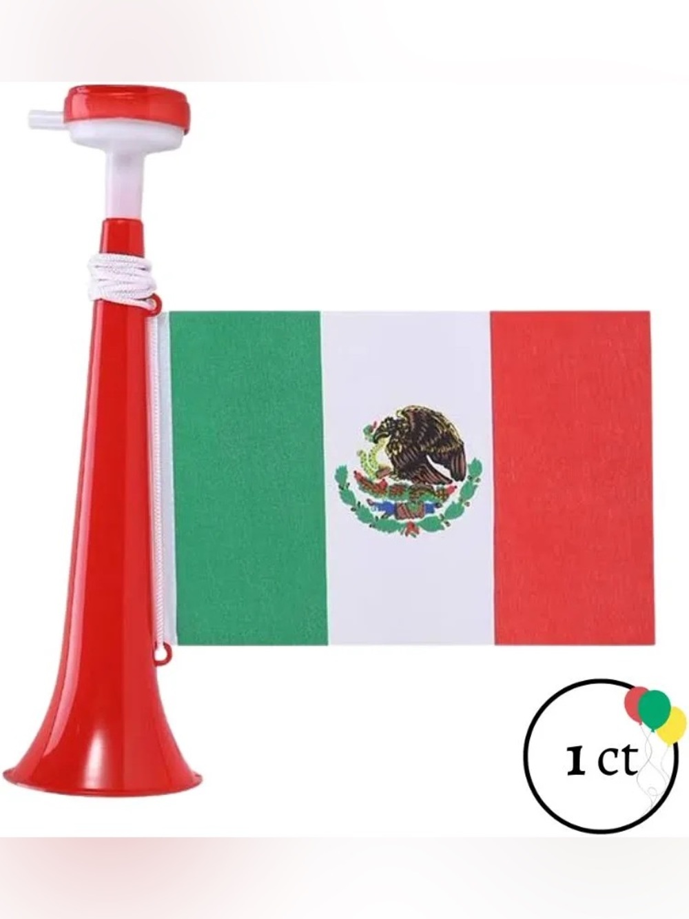 Mexico Flag with trumpet NWT